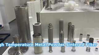 Высокотемпературный патрон фильтра из спеченного металлического порошка